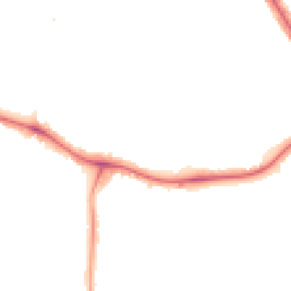 Night-time road noise heatmap for NW9 0XE