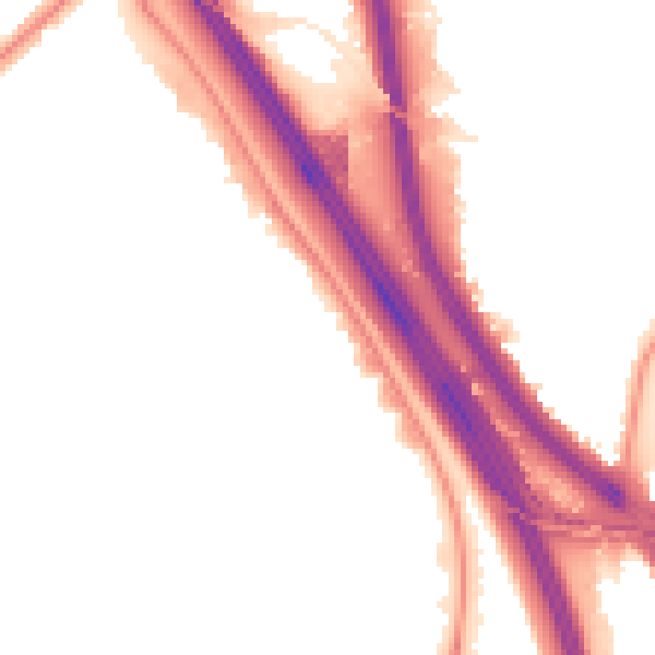 Night-time road noise heatmap for NW9 4AB
