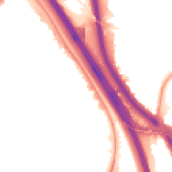 Night-time road noise heatmap for NW9 4AH