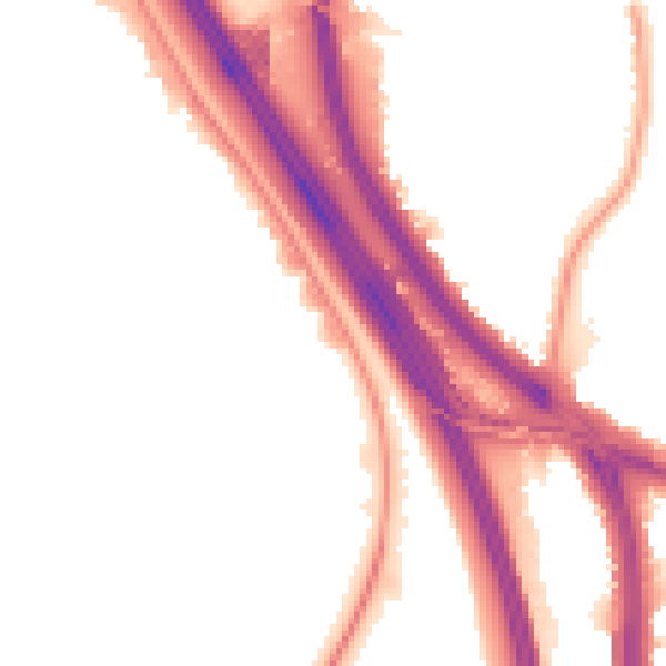 Night-time road noise heatmap for NW9 4AJ