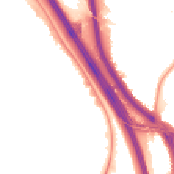 Night-time road noise heatmap for NW9 4AQ
