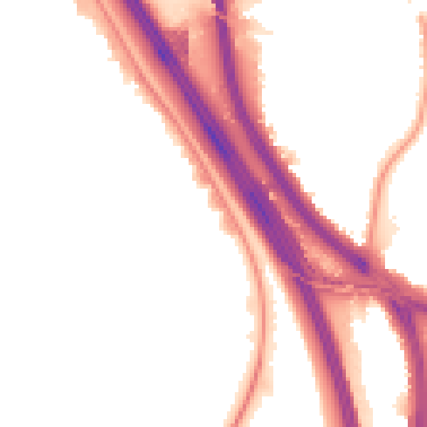 Night-time road noise heatmap for NW9 4AR