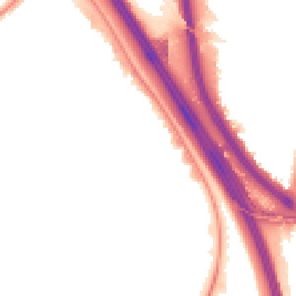 Night-time road noise heatmap for NW9 4AT