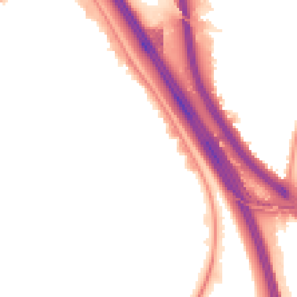 Night-time road noise heatmap for NW9 4AU