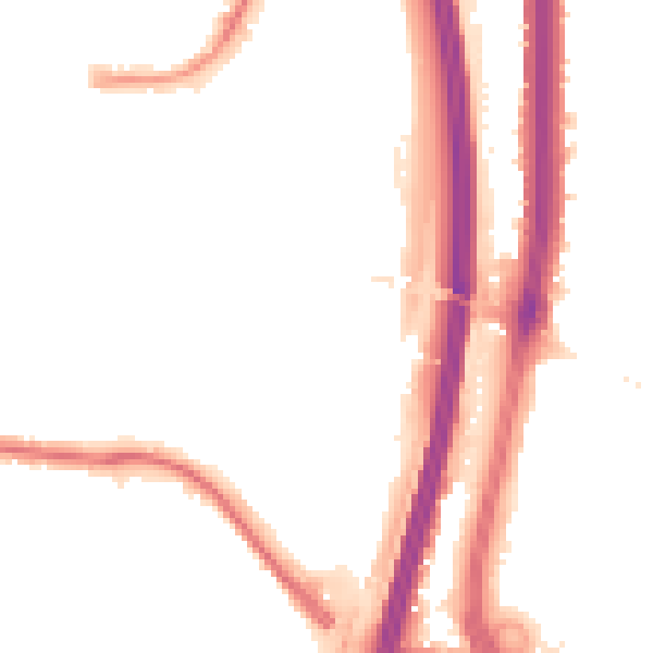 Night-time road noise heatmap for NW9 4DG
