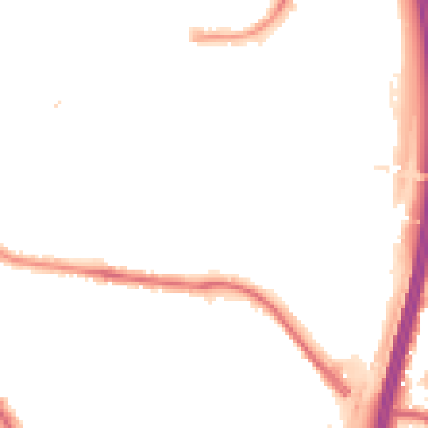 Night-time road noise heatmap for NW9 4EF