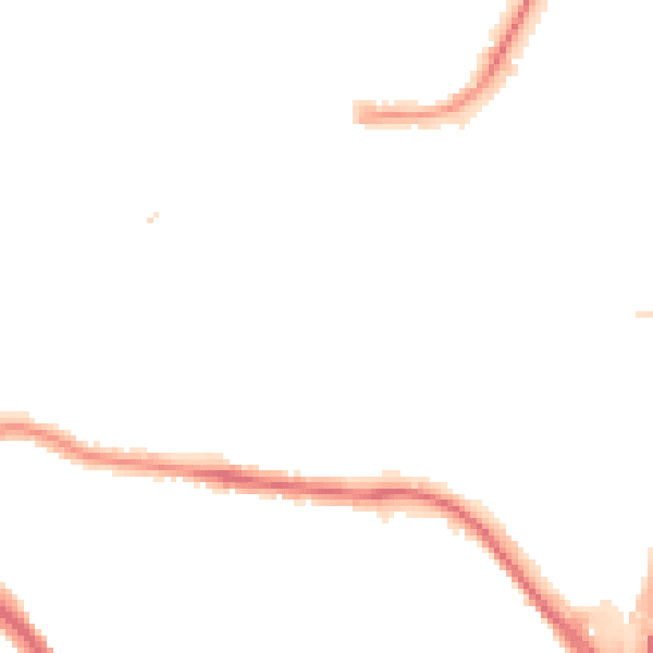 Night-time road noise heatmap for NW9 4ES