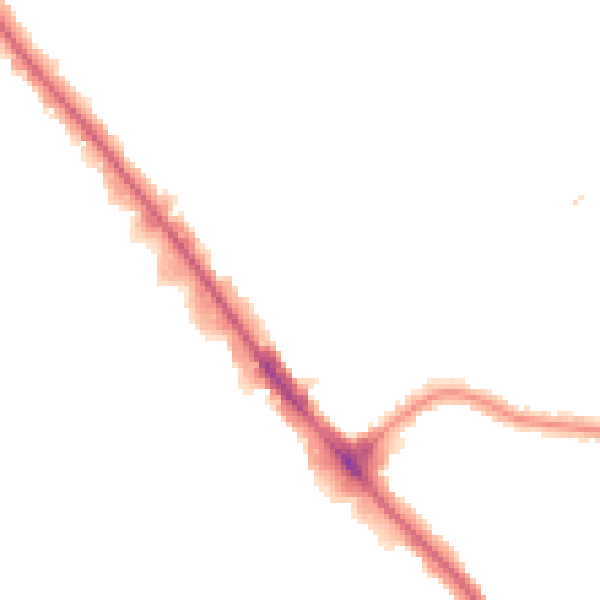 Night-time road noise heatmap for NW9 5ED