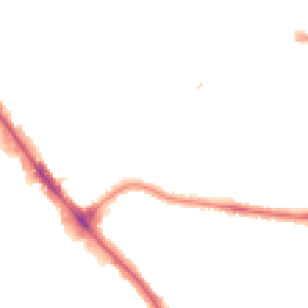 Night-time road noise heatmap for NW9 5EY