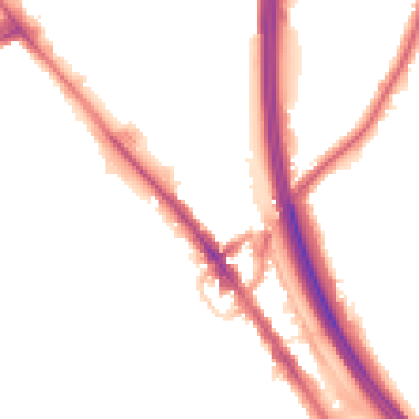 Night-time road noise heatmap for NW9 6AB