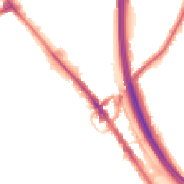 Night-time road noise heatmap for NW9 6AE