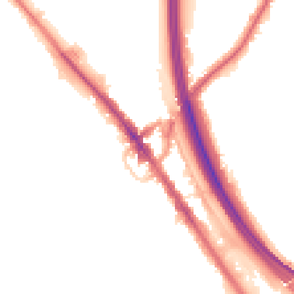 Night-time road noise heatmap for NW9 6AG