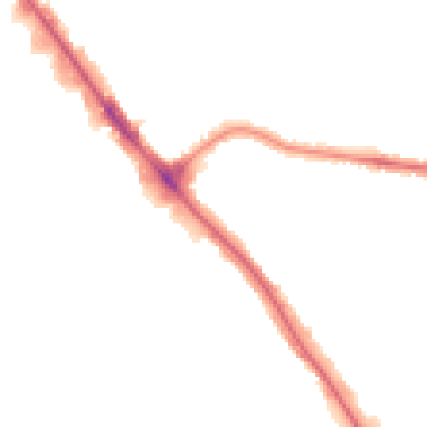 Night-time road noise heatmap for NW9 6BP