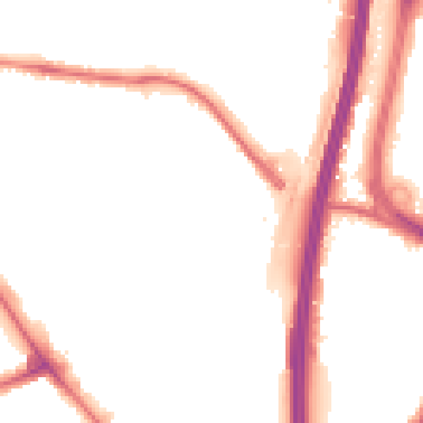 Night-time road noise heatmap for NW9 6EL