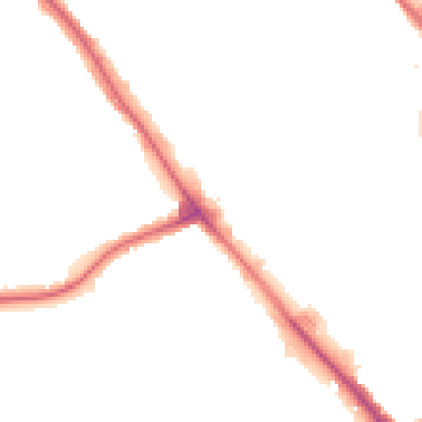 Night-time road noise heatmap for NW9 6FP