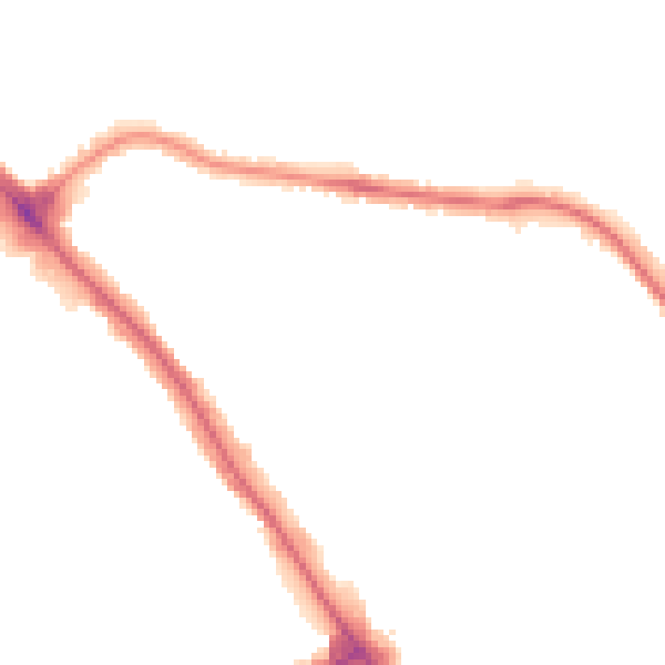 Night-time road noise heatmap for NW9 6HP