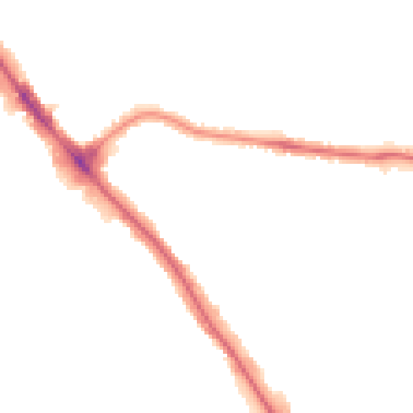 Night-time road noise heatmap for NW9 6JG
