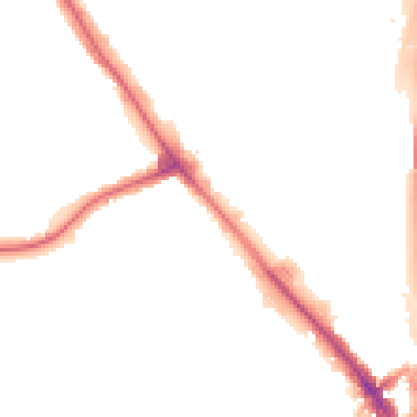 Night-time road noise heatmap for NW9 6JR