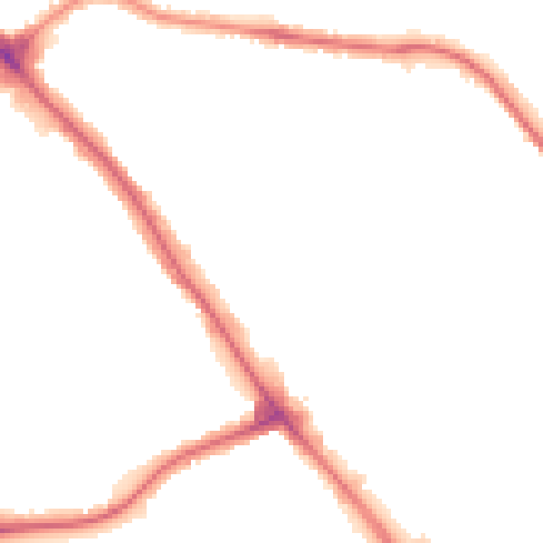 Night-time road noise heatmap for NW9 6NY