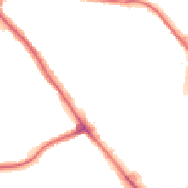 Night-time road noise heatmap for NW9 6QT