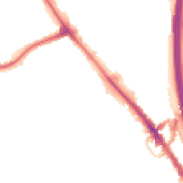 Night-time road noise heatmap for NW9 7EZ