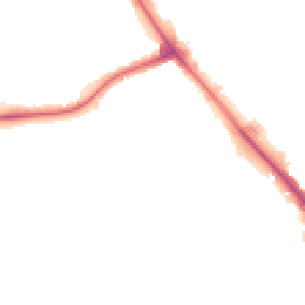 Night-time road noise heatmap for NW9 7HF