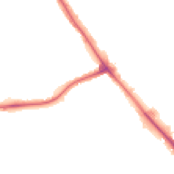 Night-time road noise heatmap for NW9 7HT