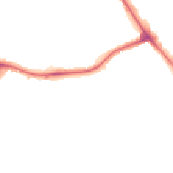 Night-time road noise heatmap for NW9 7JA