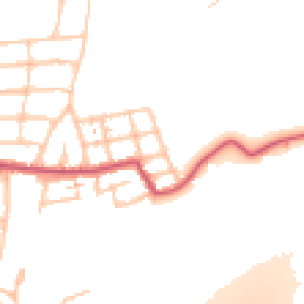 Daytime road noise heatmap for NW9 7LN