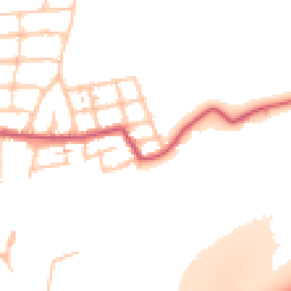 Daytime road noise heatmap for NW9 7LS