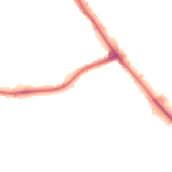Night-time road noise heatmap for NW9 7RH