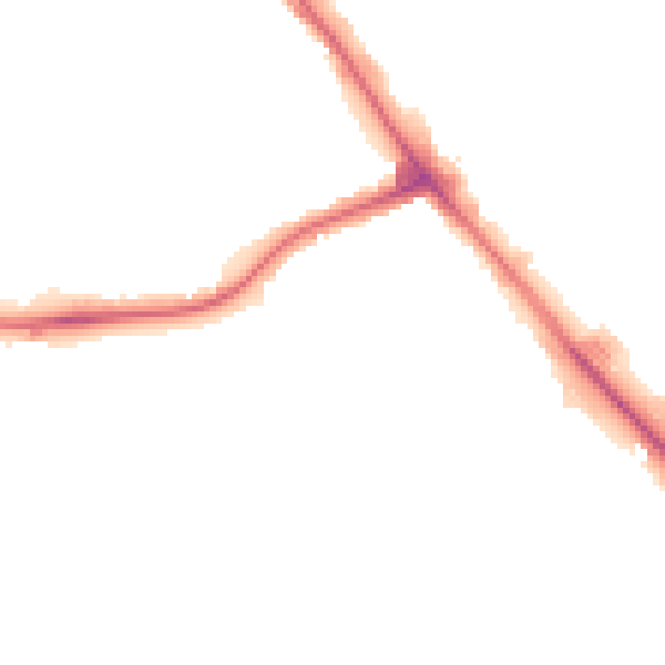 Night-time road noise heatmap for NW9 7RN