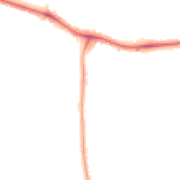 Night-time road noise heatmap for NW9 8AD