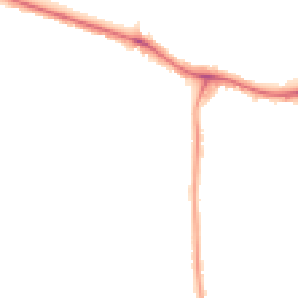 Night-time road noise heatmap for NW9 8AN