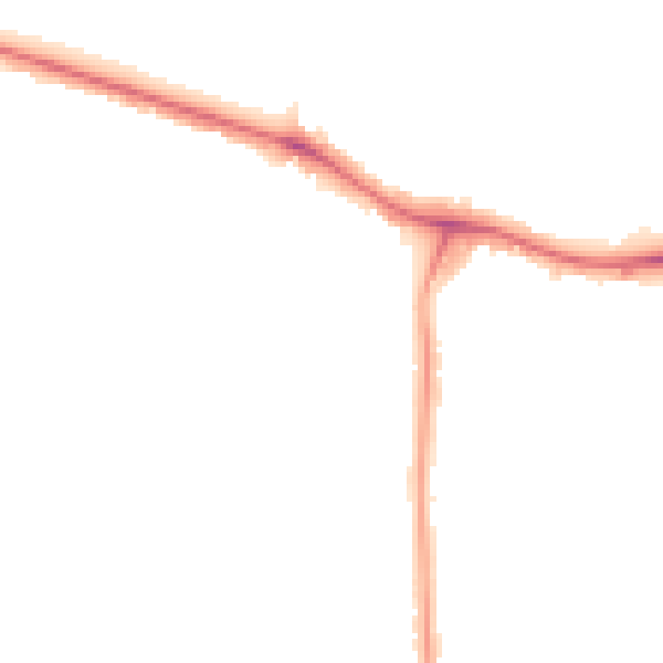 Night-time road noise heatmap for NW9 8AR