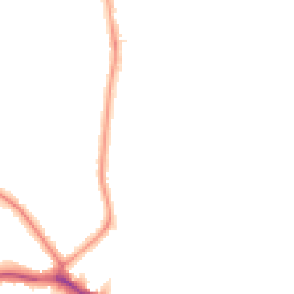 Night-time road noise heatmap for NW9 8DE