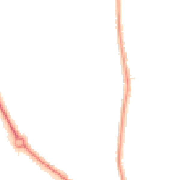 Night-time road noise heatmap for NW9 8JL