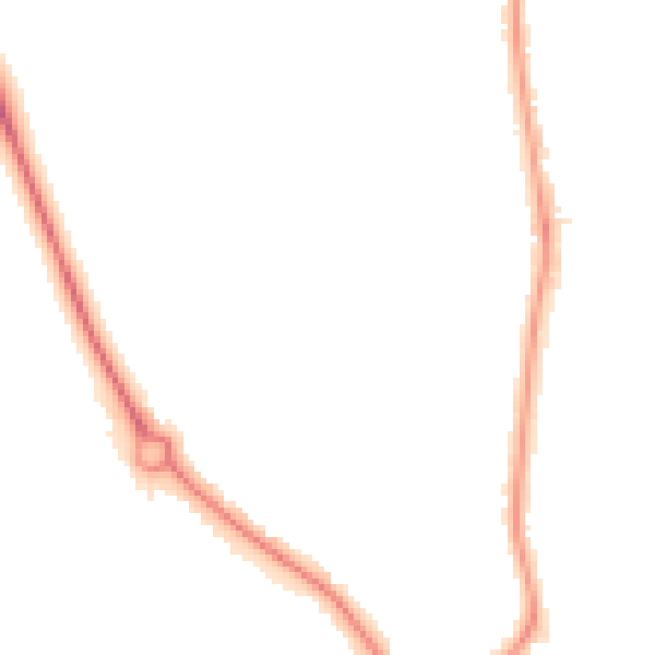 Night-time road noise heatmap for NW9 8NS