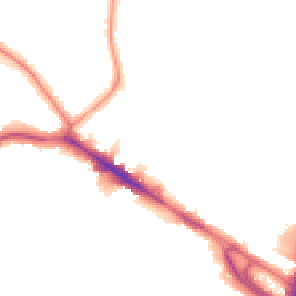Night-time road noise heatmap for NW9 8RT
