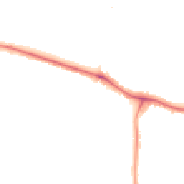 Night-time road noise heatmap for NW9 8XJ