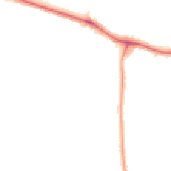 Night-time road noise heatmap for NW9 8XU