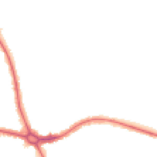 Night-time road noise heatmap for NW9 9DB