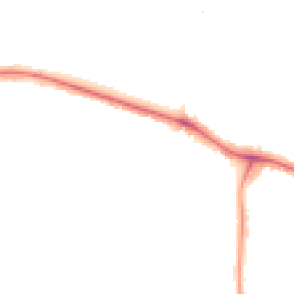 Night-time road noise heatmap for NW9 9PF