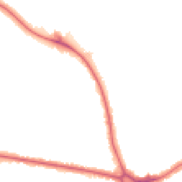 Night-time road noise heatmap for NW9 9RA