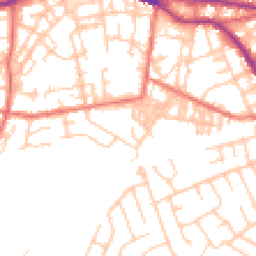 Daytime road noise heatmap for OL10 1AE