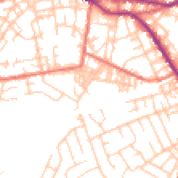 Daytime road noise heatmap for OL10 1AS