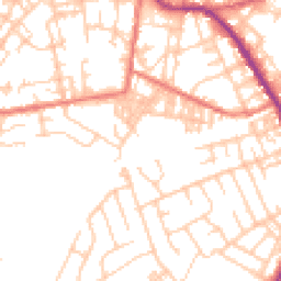 Daytime road noise heatmap for OL10 1AU
