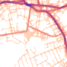 Daytime road noise heatmap for OL10 1AZ