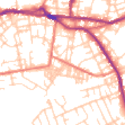 Daytime road noise heatmap for OL10 1BA