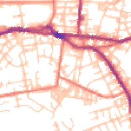 Daytime road noise heatmap for OL10 1BD